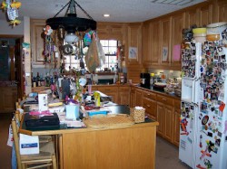 Cluttered Kitchen